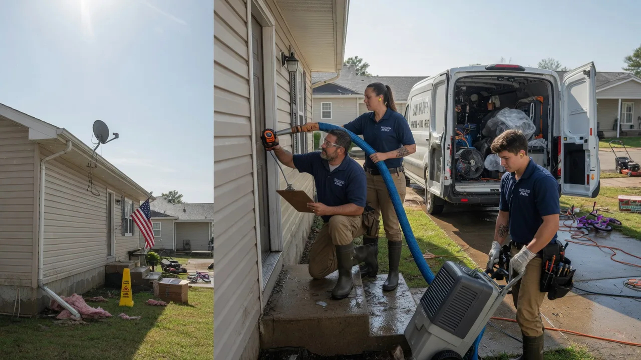 Ceiling Water Damage Restoration in New London, WI near me
